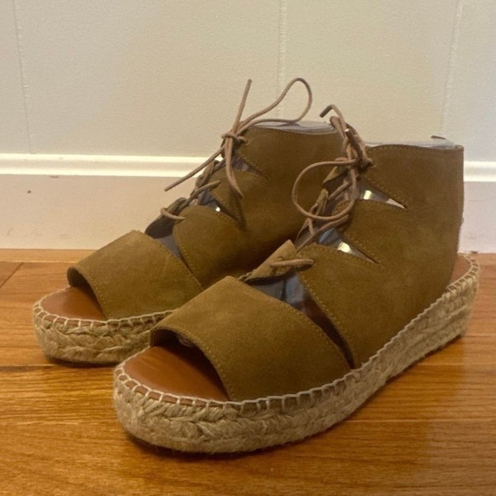 Andre Assous Women’s Elika Platform Sandal in Brown Size‎ 9 - Picture 3 of 7